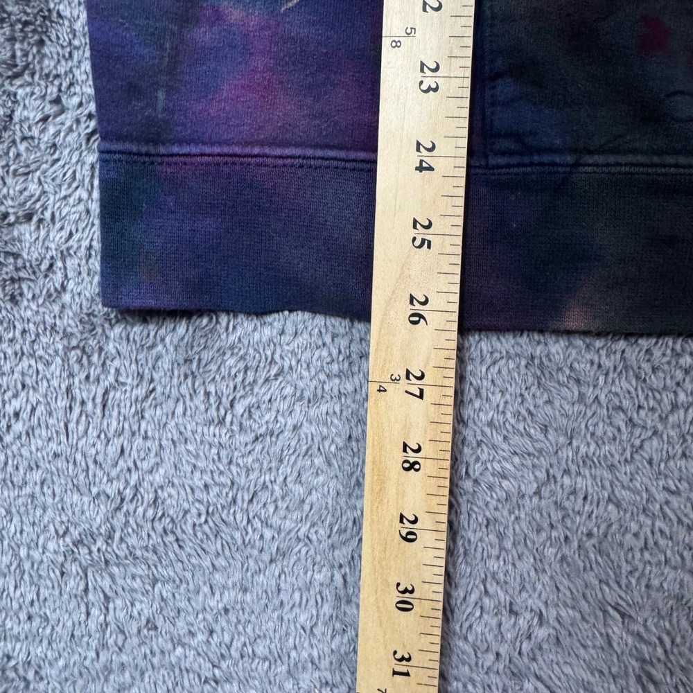 Hanes Ultimate Cotton Galaxy Tie Dye Zip Up Hoodie Mens XL VTG - Picture 6 of 7